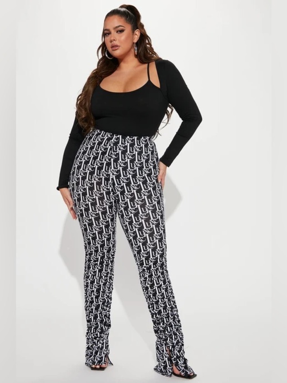 Fashion Nova Labeled Luxe Stacked Skinny Pant Leggings NWT 1X